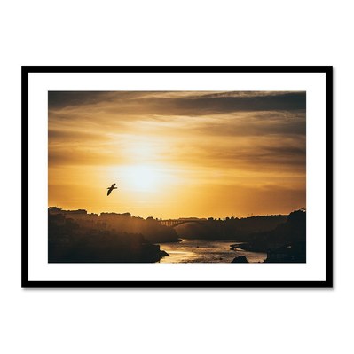 Coucher de soleil doré sur Porto
