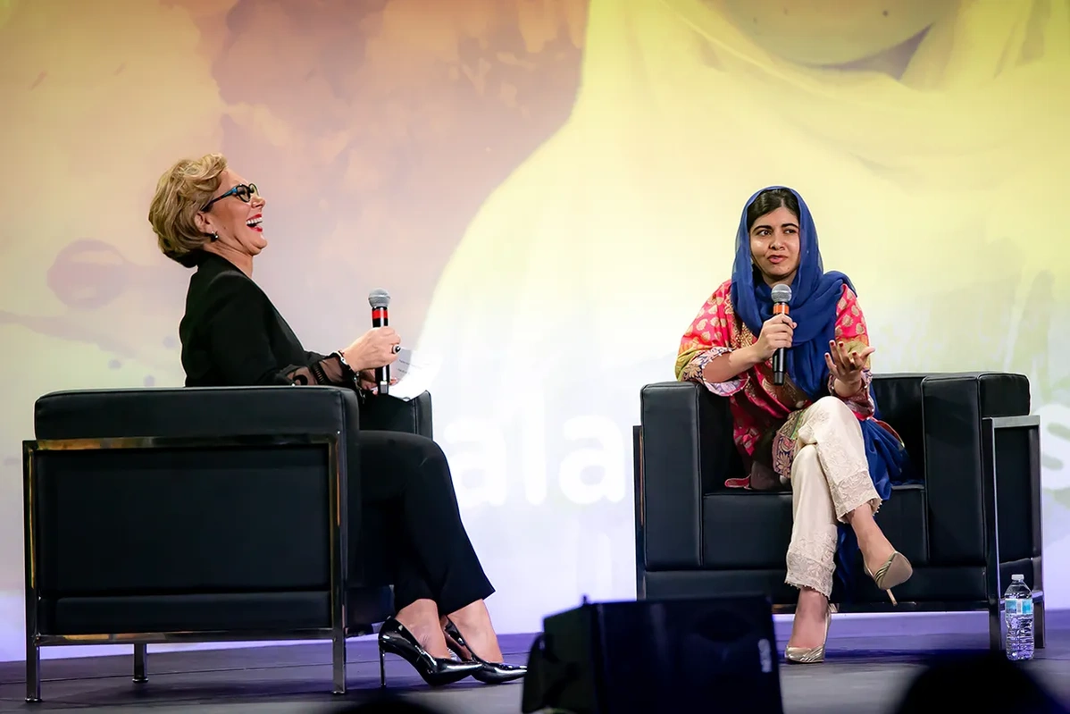 photographe conférences internationales - Malala et Danièle Henkel
