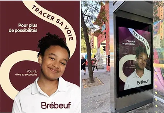 Campagne publicitaire du collège Brébeuf