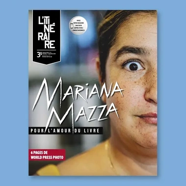 Photographe Montréal, couverture du magazine L'Itinéraire avec un portrait de Mariana Mazza