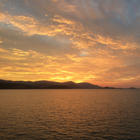 amazing sunset at Koh-Phangan Thailand | Luna Alignment Yoga yoga teacher training center