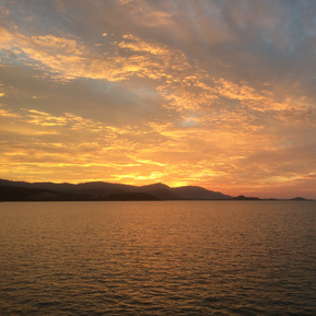 amazing sunset at Koh-Phangan Thailand | Luna Alignment Yoga yoga teacher training center