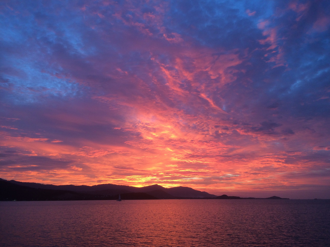 famous island sunset at Koh-Phangan Thailand | Luna Alignment Yoga yoga teacher training center