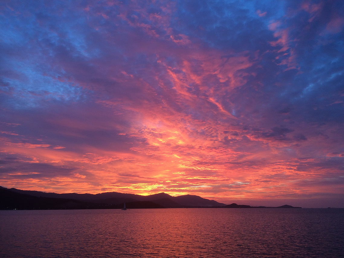 famous island sunset at Koh-Phangan Thailand | Luna Alignment Yoga yoga teacher training center