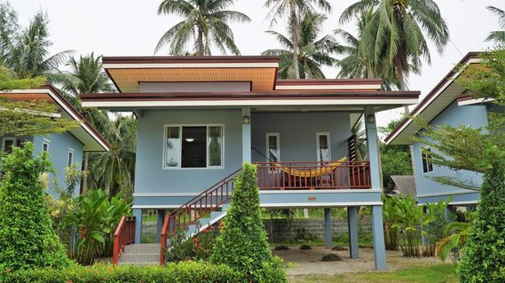 accommodation option 4 - private A/C house with kitchen at Luna Alignment Yoga yoga teacher training center Koh-Phangan Thailand