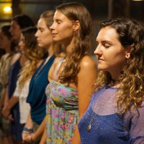 graduation ceremony at Luna Alignment Yoga yoga teacher training center Koh-Phangan Thailand