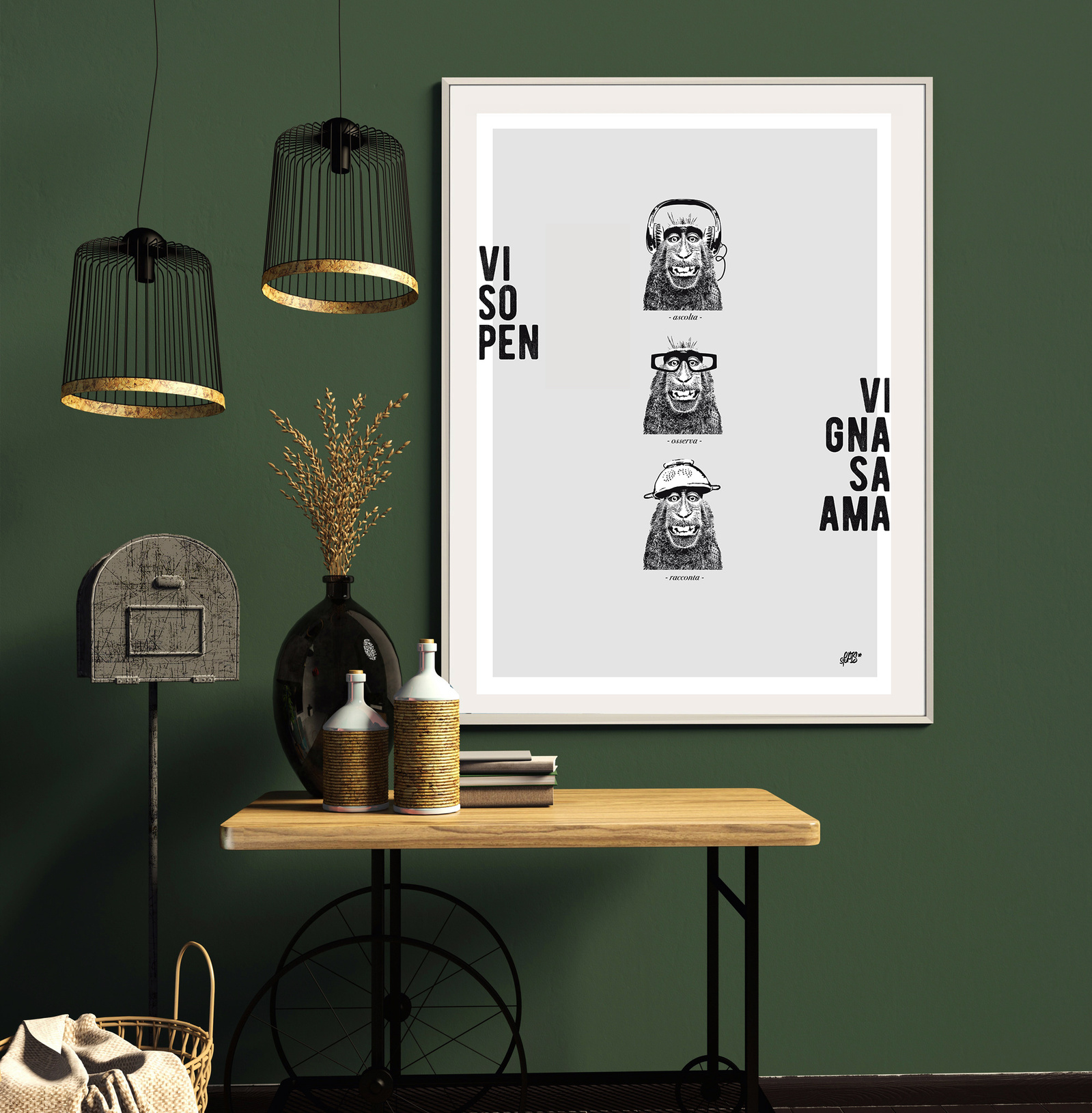 #stefanoepis #3monkey #lovedesign #posterdesign #coolgraphicdesign #nonvedononsentononparlo