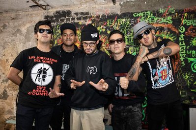 Son Rompe Pera before their performance at Invitro Collective in Bed-Stuy, Brooklyn, NY