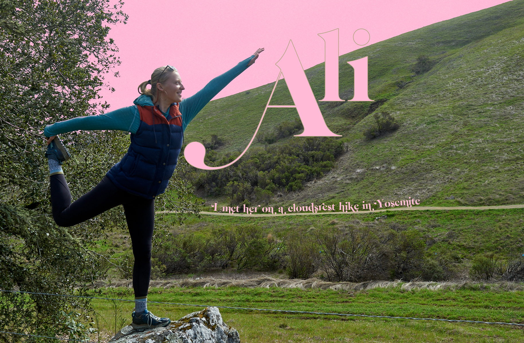 Ali a guide from the Yosemite Conservancy. 
I met her on the clouds rest hike 2022.