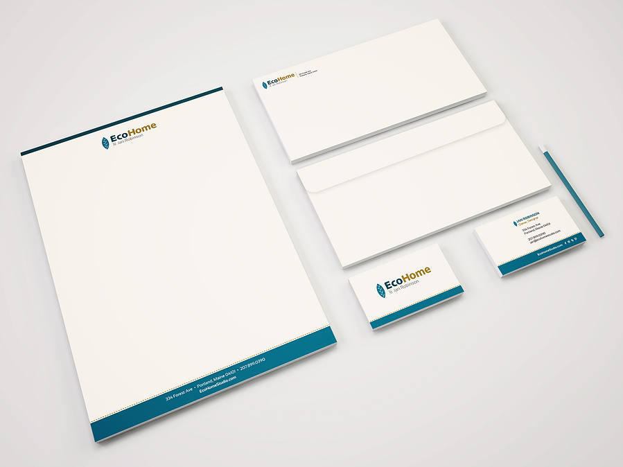 EcoHome Stationery pieces.