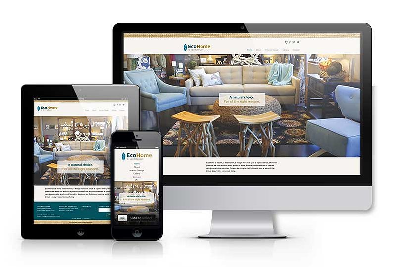 EcoHome website design.