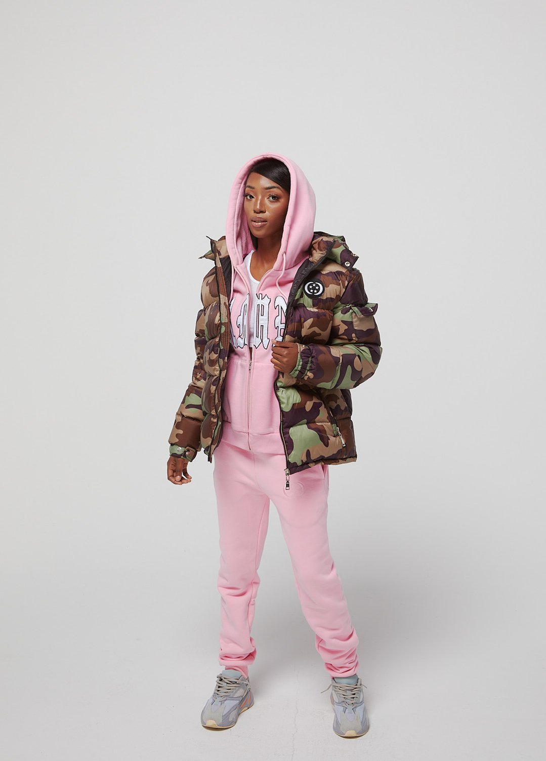 Camo AMN luxury premium cut and sew down jacket.