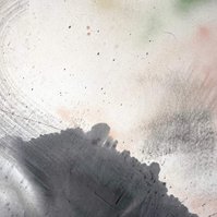 Noire et glauque, 2022 | Acrylic paint, acrylic spray, soft pastel, oil pastel, and charcoal on raw cotton | 130 x 80 cm