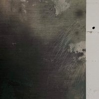 Schwarzgrün 4, 2022 | Acrylic paint, acrylic spray, soft pastel, oil pastel, and charcoal on raw cotton | 200 x 150 cm