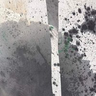 Bande inversée, 2022 | Acrylic paint, acrylic spray, soft pastel, oil pastel, and charcoal on raw cotton | 130 x 80 cm