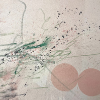 Chair et glauque 4, 2022 | Acrylic paint, acrylic spray, soft pastel, oil pastel, and charcoal on raw cotton | 120 x 160 cm