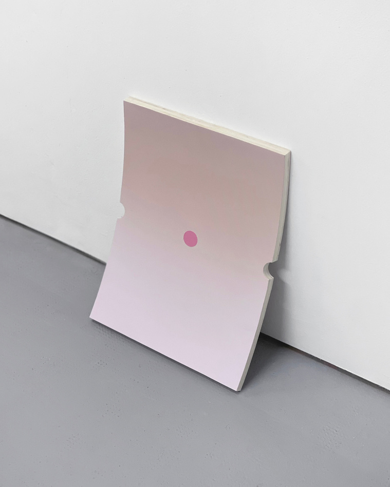Blush Abstract Painting by Alejandro Javaloyas