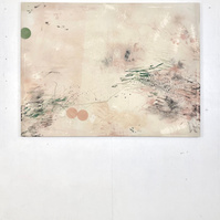 Alejandro Javaloyas - Chair et glauque 4, 2022 | Acrylic paint, acrylic spray, soft pastel, oil pastel, and charcoal on raw cotton | 120 x 160 cm