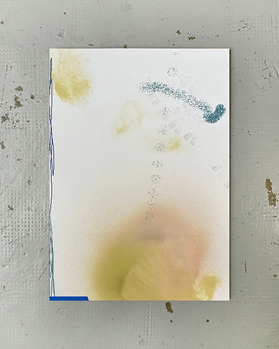 Microsoft Paint 1 | Inkjet printing, acrylic spray paint, and graphite on cotton paper | 42 x 30 cm
