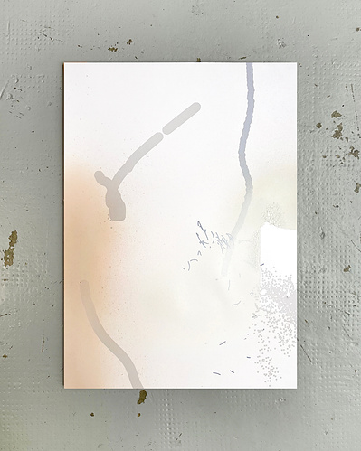 Microsoft Paint 17 | Inkjet printing, acrylic spray paint, and graphite on cotton paper | 42 x 30 cm