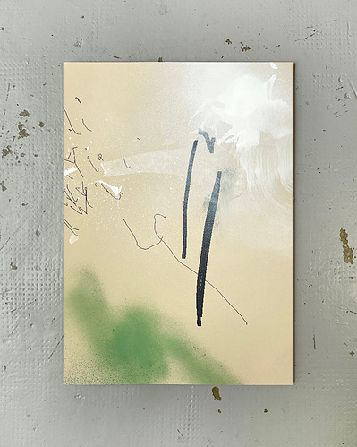 Microsoft Paint 1 | Inkjet printing, acrylic spray paint, and graphite on cotton paper | 42 x 30 cm
