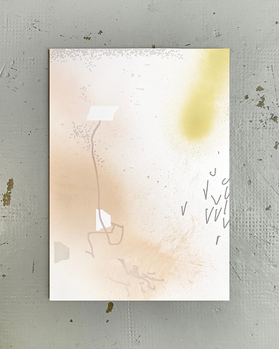 Microsoft Paint 17 | Inkjet printing, acrylic spray paint, and graphite on cotton paper | 42 x 30 cm