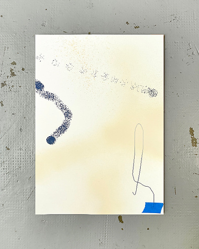Microsoft Paint 1 | Inkjet printing, acrylic spray paint, and graphite on cotton paper | 42 x 30 cm
