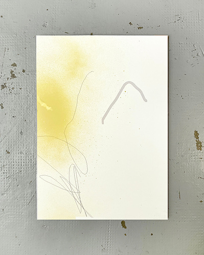 Microsoft Paint 1 | Inkjet printing, acrylic spray paint, and graphite on cotton paper | 42 x 30 cm
