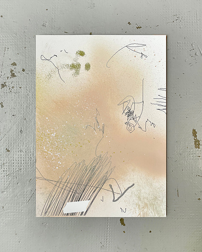 Microsoft Paint 1 | Inkjet printing, acrylic spray paint, and graphite on cotton paper | 42 x 30 cm
