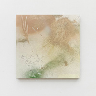 Estudi 3, 2022 | Acrylic paint, acrylic spray, soft pastel, oil pastel and charcoal on plywood | 40 x 40cm