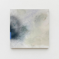 Estudi 1, 2022 | Acrylic paint, acrylic spray, soft pastel, oil pastel and charcoal on plywood | 40 x 40cm