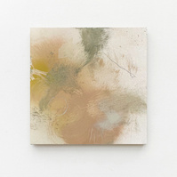 Estudi 4, 2022 | Acrylic paint, acrylic spray, soft pastel, oil pastel and charcoal on plywood | 40 x 40cm