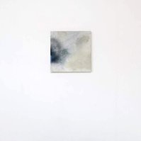 Alejandro Javaloyas - Estudi 1, 2022 | Acrylic paint, acrylic spray, soft pastel, oil pastel and charcoal on plywood | 40 x 40cm