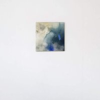 Alejandro Javaloyas - Estudi 2, 2022 | Acrylic paint, acrylic spray, soft pastel, oil pastel and charcoal on plywood | 40 x 40cm
