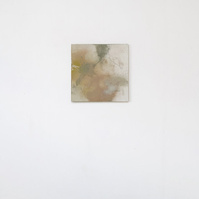 Alejandro Javaloyas - Estudi 4, 2022 | Acrylic paint, acrylic spray, soft pastel, oil pastel and charcoal on plywood | 40 x 40cm