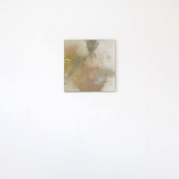 Alejandro Javaloyas - Estudi 4, 2022 | Acrylic paint, acrylic spray, soft pastel, oil pastel and charcoal on plywood | 40 x 40cm