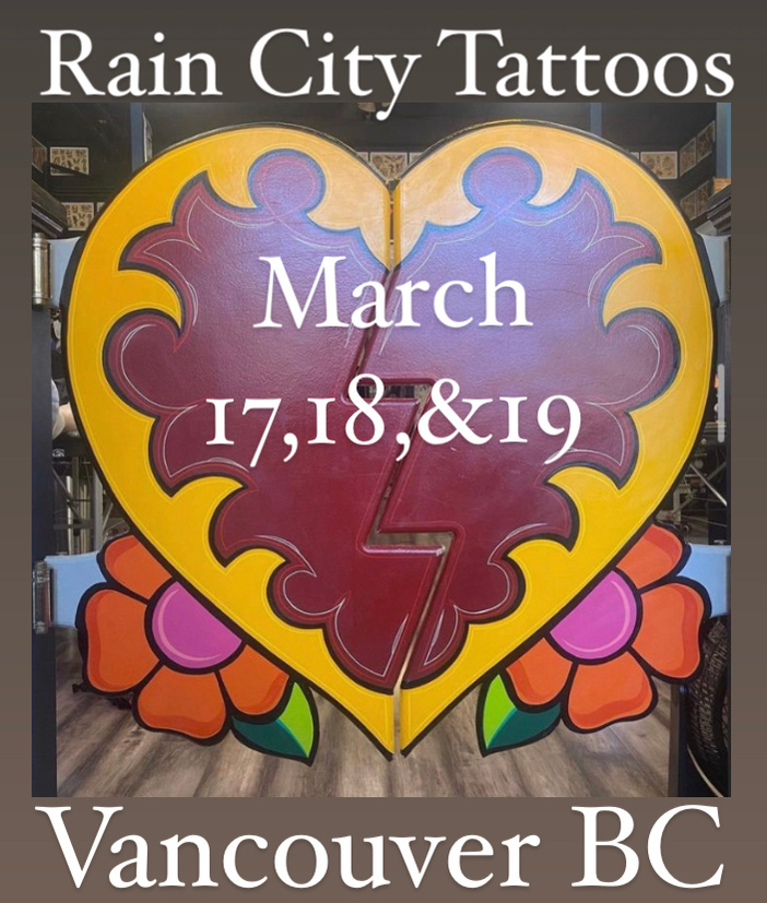 First guest spot of 2023 Vancouver BC Tattoo News Penticton Tattoo