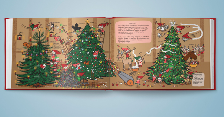 smånissenes juleleksikon tegnet av Kristina Bjerkek