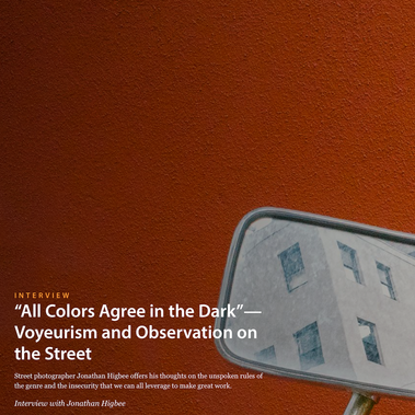 Jonathan Higbee talks about street photography and art with LensCulture Magazine