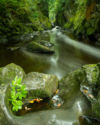 The beautiful Fairy Glen at Betts-y-coed. A long exposure photograph by Tim Pearson