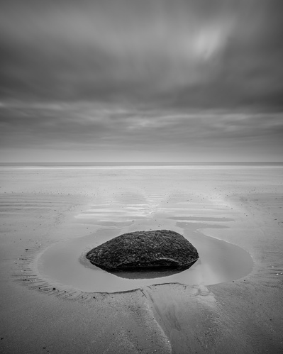 A calming image of the vast Fraisthorpre beach in East Yorkshire, UK. A photograph by Tim Pearson.