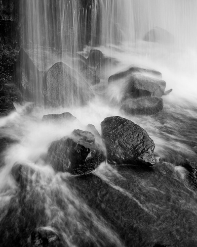 Detail from East Gill Force, Keld, North Yorkshire. A photograph by Tim Pearson.