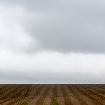 Lines in the fields above Millington Pastures between Millington and Huggate in the Yorkshire Wolds. A photograph by Tim Pearson.