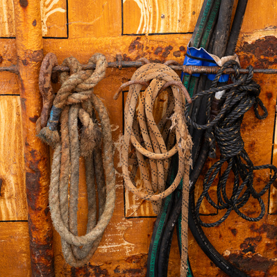 Trawler detail at Eyemouth, Scotland. A photograph by Tim Pearson