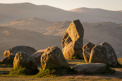 The standing stones of Castlerigg in the Lake District, taken at dawn on Beltane, 1st May 2021. A photograph by Tim Pearson