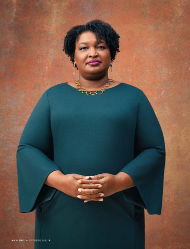 Public Figure Stacey Abrams, on the cover of Inc Magazine, styled by Atlanta Fashion Wardrobe Stylist Fatiyha Johnson