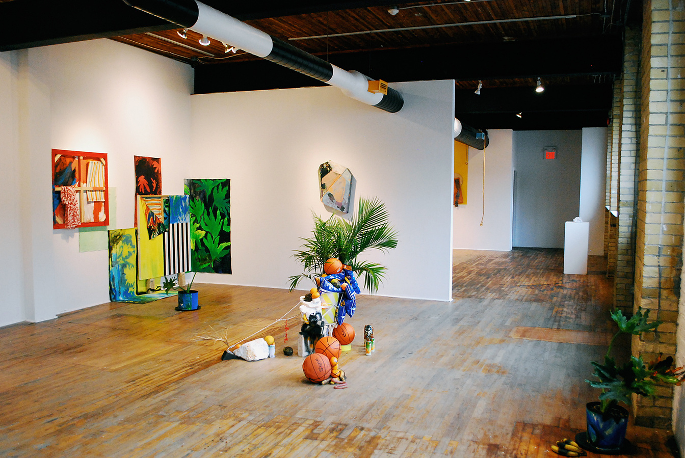 Installation view of the gallery (Emily Harrison, Wallis Cheung and Jennier Wigmore)
