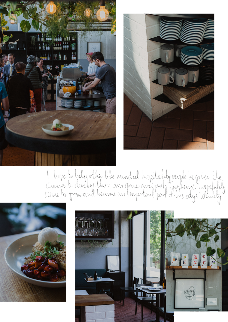Photography Canberra creative Matthew Rollings chef at Teddy Picker's