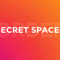 Exhibition flyer for Secret Spaces Borders Art Fair 2023. #artfair #itsliquid 