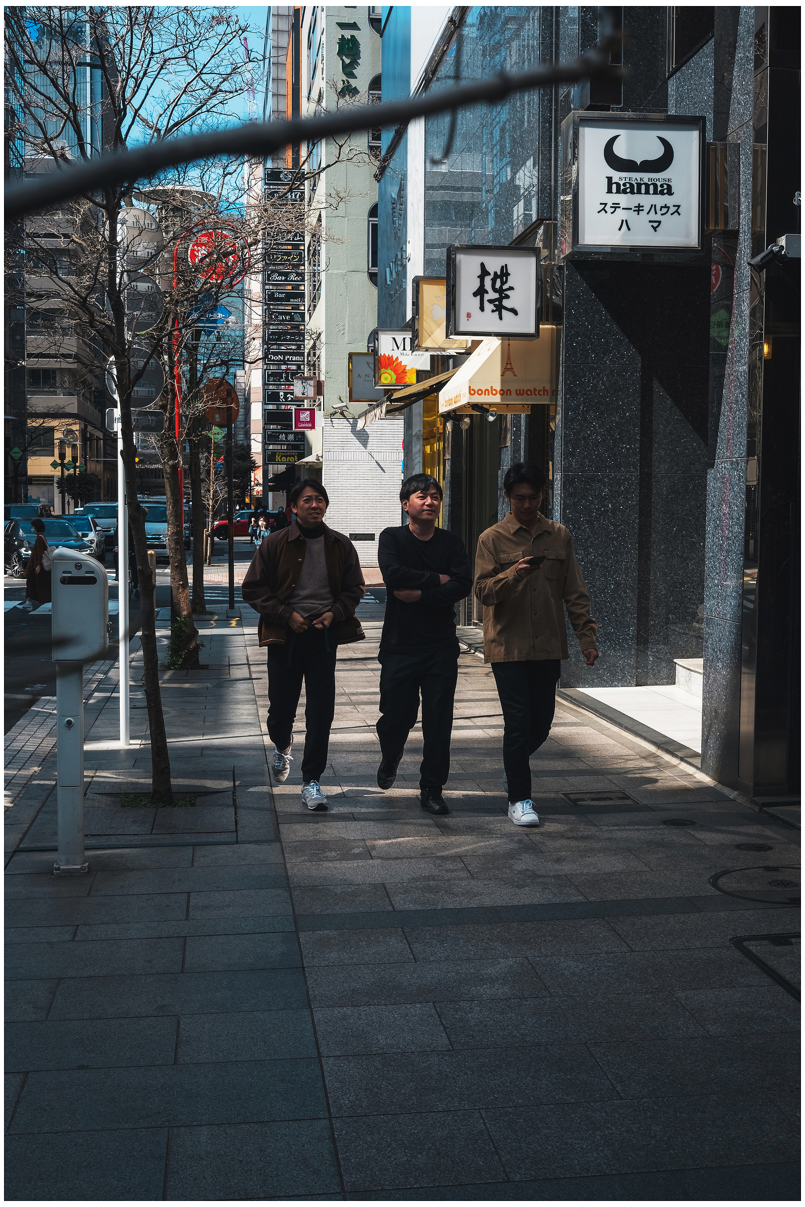 Three men